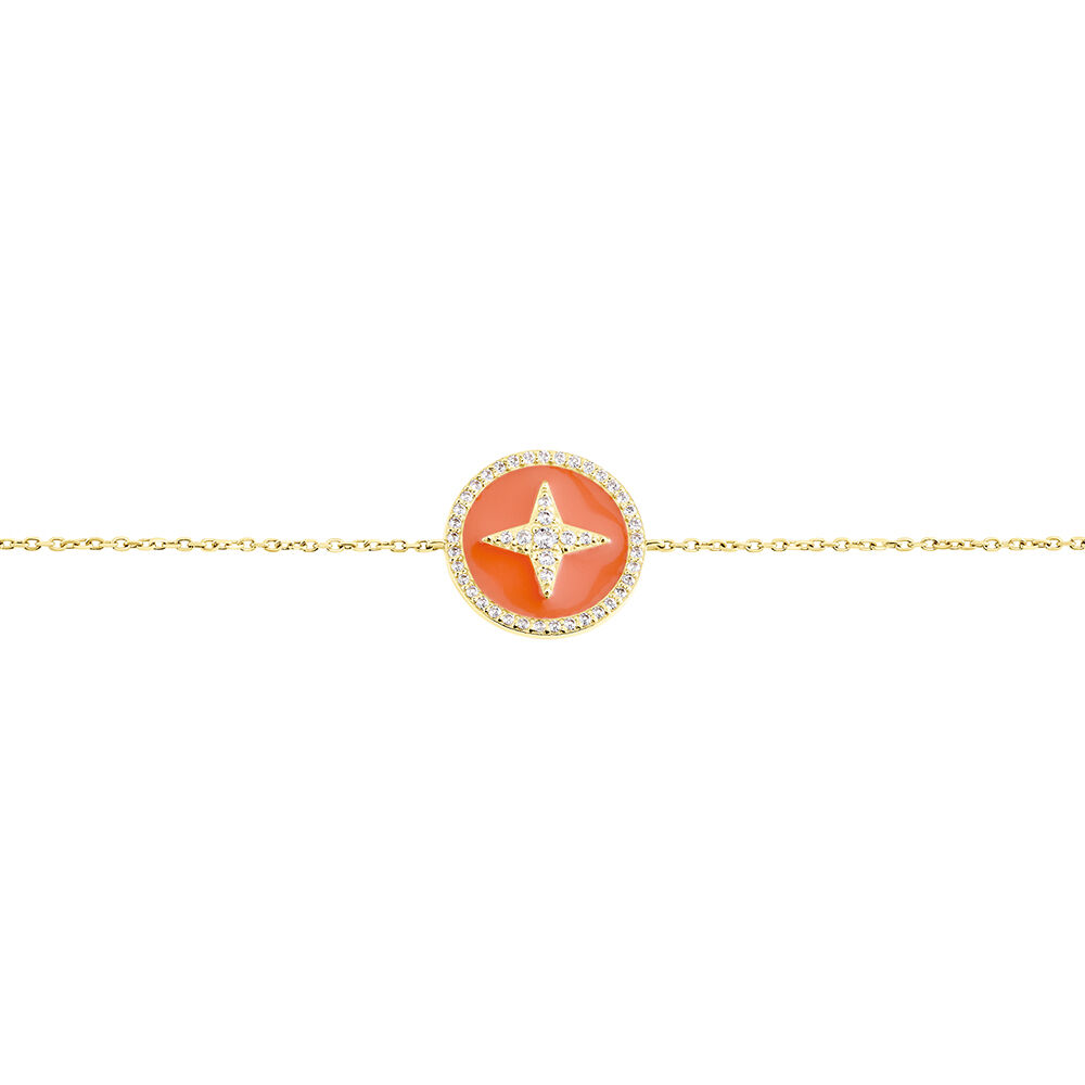 Bracelet Or Jaune Sweet Rosace Oxyde Zirconium -  Femme | Marc Orian