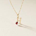 Pendentif Helidie Coccinelle Lettre Or Jaune - Pendentifs Enfant | Marc Orian