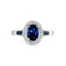 Bague Primevere Or Blanc Saphir Et Diamant - Solitaires Femme | Marc Orian