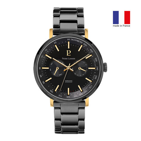 Montre Pierre Lannier Ceramic Noir - Montres classiques Homme | Marc Orian