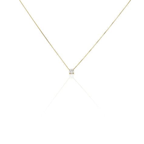 Collier Aphrodite Or Jaune Diamant Synthetique - Colliers avec pierres Femme | Marc Orian