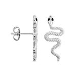 Boucles D'oreilles Puces Yoshie Argent Blanc - Puces Femme | Marc Orian