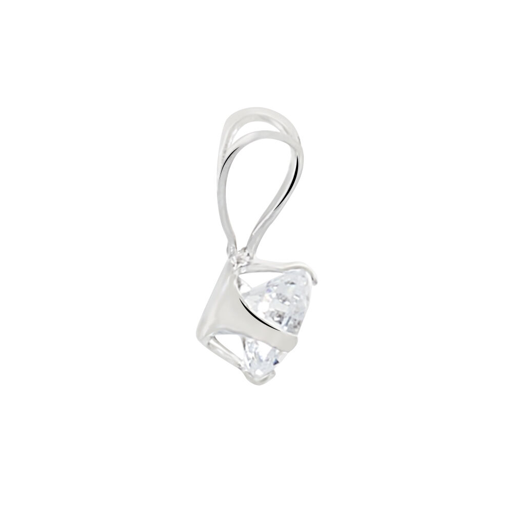 Pendentif Mabila Or Blanc Oxyde De Zirconium - Pendentifs Femme | Marc Orian