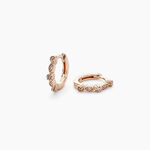 Cr&eacute;oles Eugenie Argent Rose Oxyde De Zirconium - Cr&eacute;oles Femme | Marc Orian