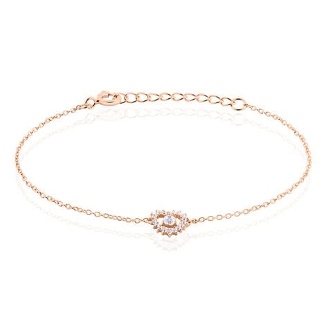 Bracelet Gino Argent Rose Oxyde De Zirconium - Bracelets fantaisie Femme | Marc Orian
