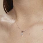 Collier Joy Or Blanc Diamant - Colliers avec pierres Femme | Marc Orian