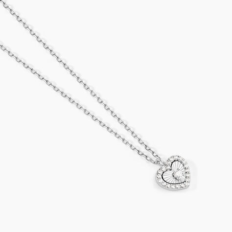 Collier Yvannah Argent Blanc Oxyde De Zirconium - Colliers avec pierres Femme | Marc Orian