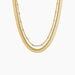 Collier Golden Liana Acier Jaune - Colliers multirangs Femme | Marc Orian