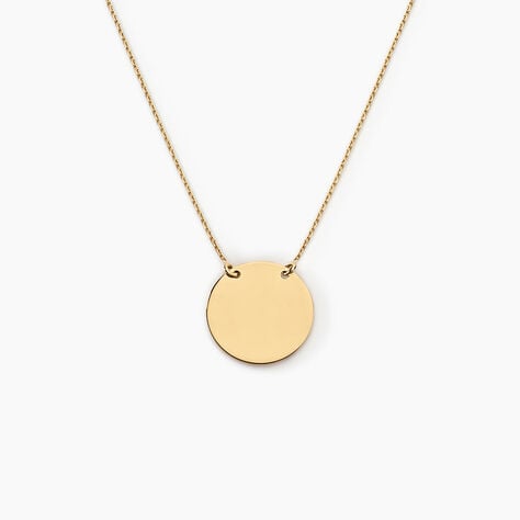 Collier Helenia Pastille Gravable Or Jaune - Bijoux personnalisés Enfant | Marc Orian