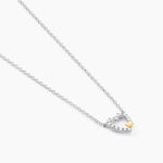 Collier Sorya Or Jaune Argent Blanc Oxyde De Zirconium - Colliers avec pierres Femme | Marc Orian