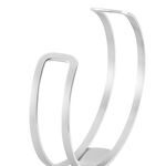 Bracelet Jonc Eline Acier Blanc Pierre De Synthese - Bracelets joncs Femme | Marc Orian