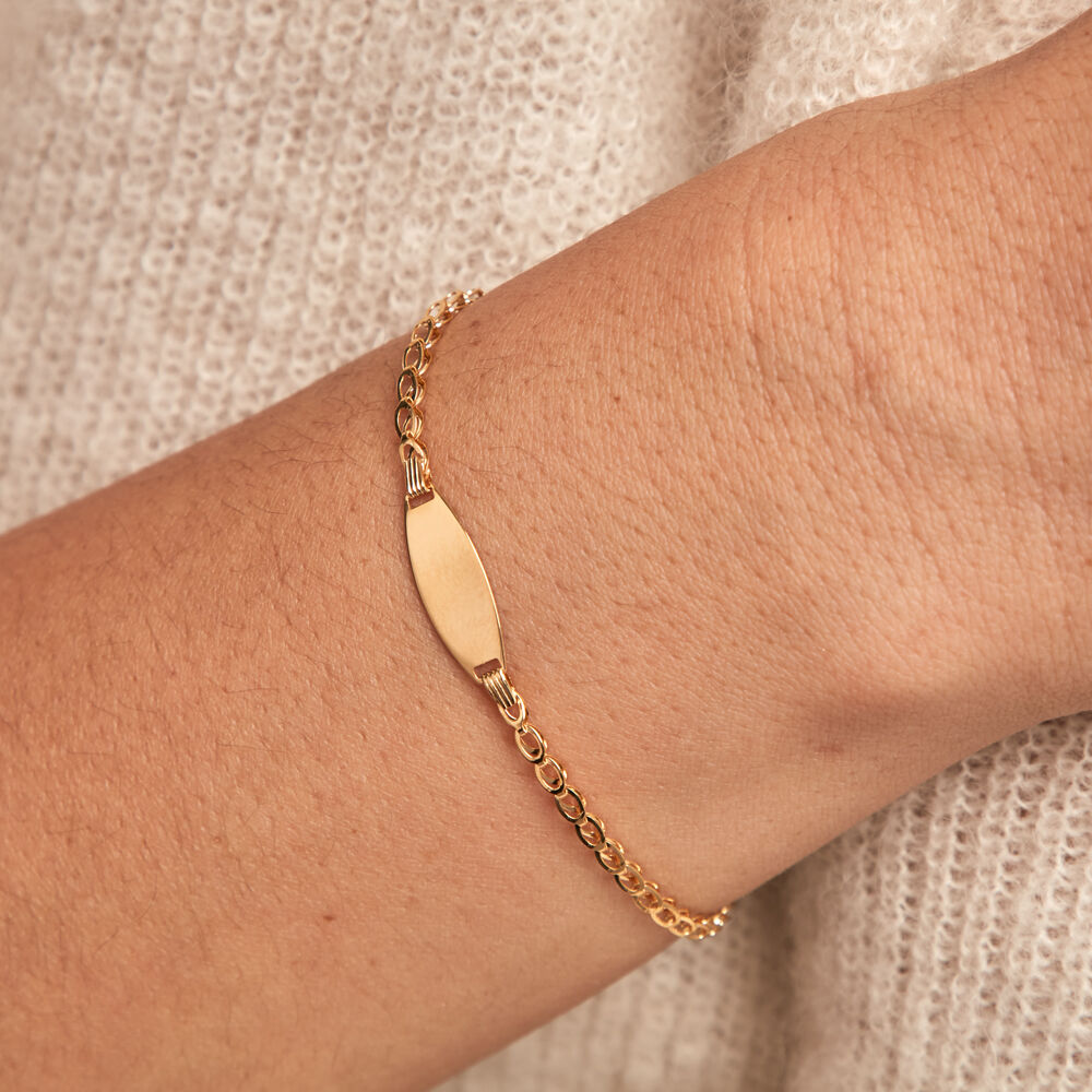 Bracelet Identitée Marcel Or Jaune - Gourmettes Enfant | Marc Orian