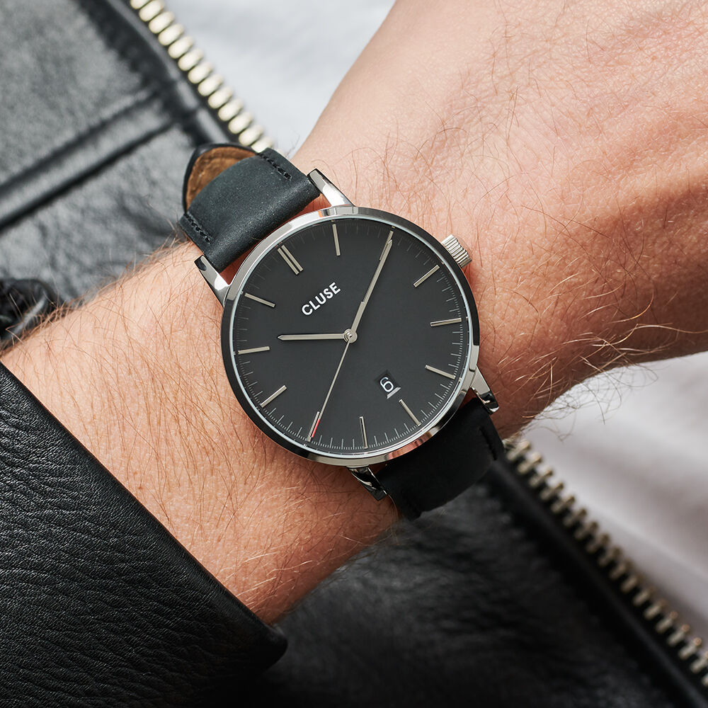 Montre cluse noir store homme