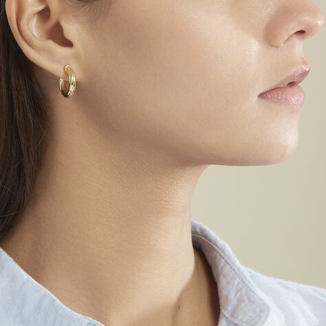 Créoles Yori Or Jaune - Boucles d'oreilles Créoles Femme | Marc Orian