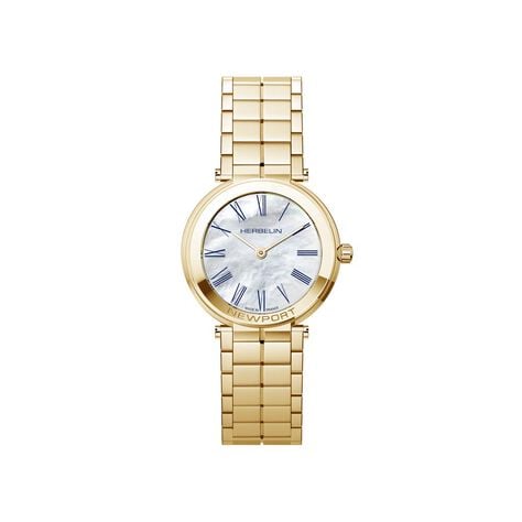 Montre Herbelin Newport Slim Nacre Blanche - Montres &eacute;tanches Femme | Marc Orian