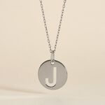 Pendentif Elio J Argent Blanc - Bijoux fantaisie Famille | Marc Orian