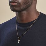 Pendentif Annais Croix Striee Or Jaune - Pendentifs Famille | Marc Orian
