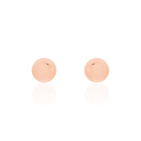 Boucles D'oreilles Puces Fidelia Boule Or Rose - Puces Femme | Marc Orian