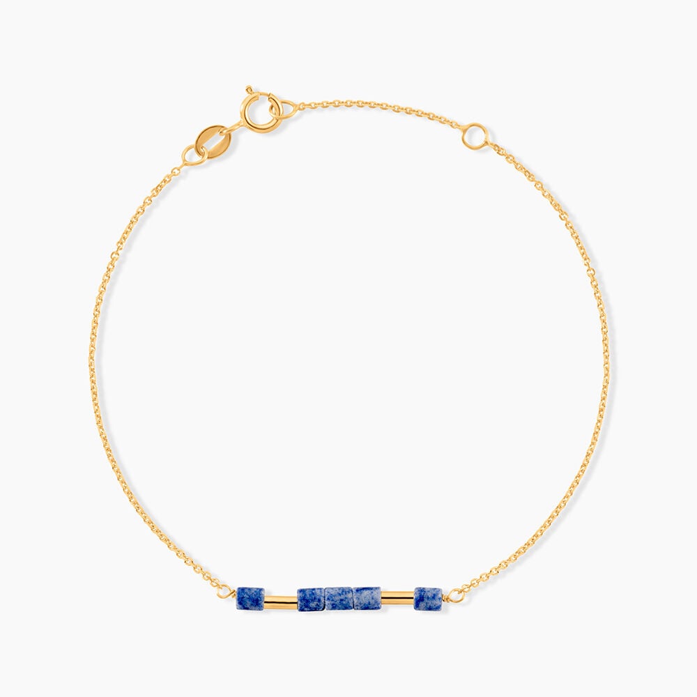 Bracelet Erdmann Or Jaune Aventurine - Bracelets cha&icirc;nes Femme | Marc Orian