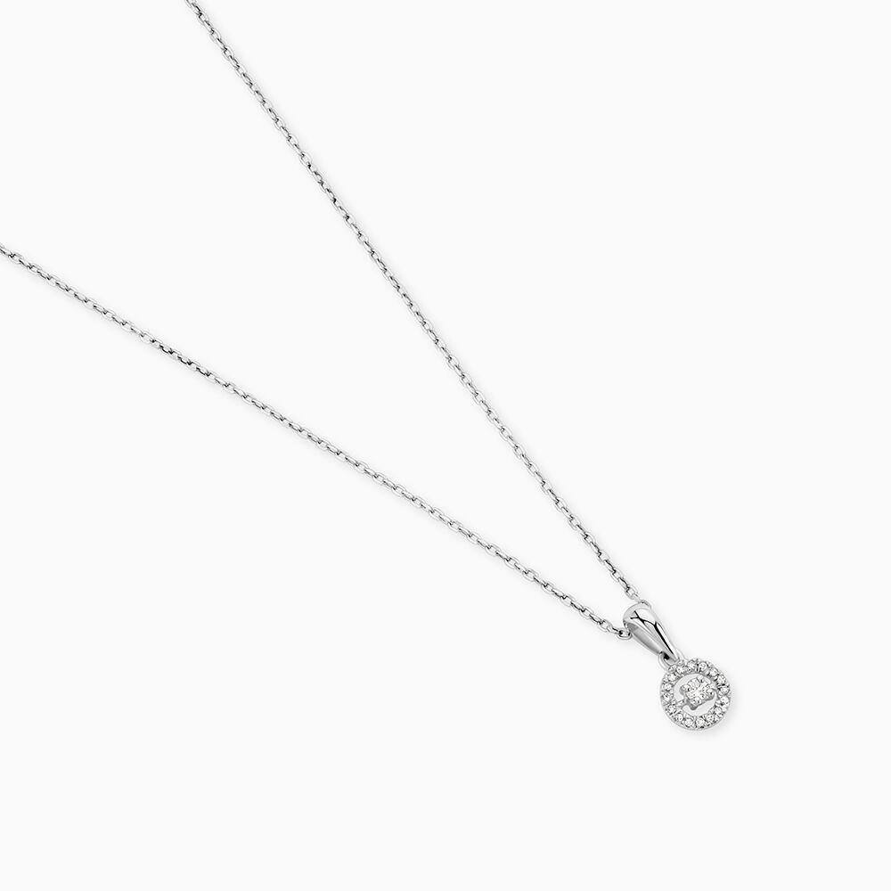 Collier Domitia Or Blanc Diamant - Colliers avec pierres Femme | Marc Orian