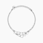 Bracelet Chiara Argent Blanc - Bracelets fantaisie Femme | Marc Orian