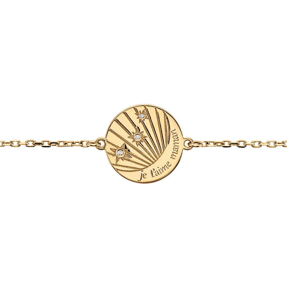 Bracelet Amai Plaqué Or Jaune Oxyde De Zirconium - Bracelets Medailles Femme | Marc Orian