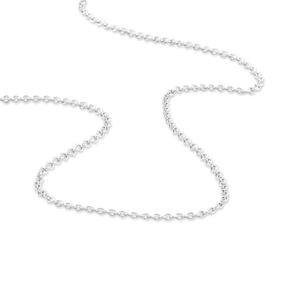 Chaîne Lyllou Maille Forçat Ronde Or Blanc - Chaines Femme | Marc Orian