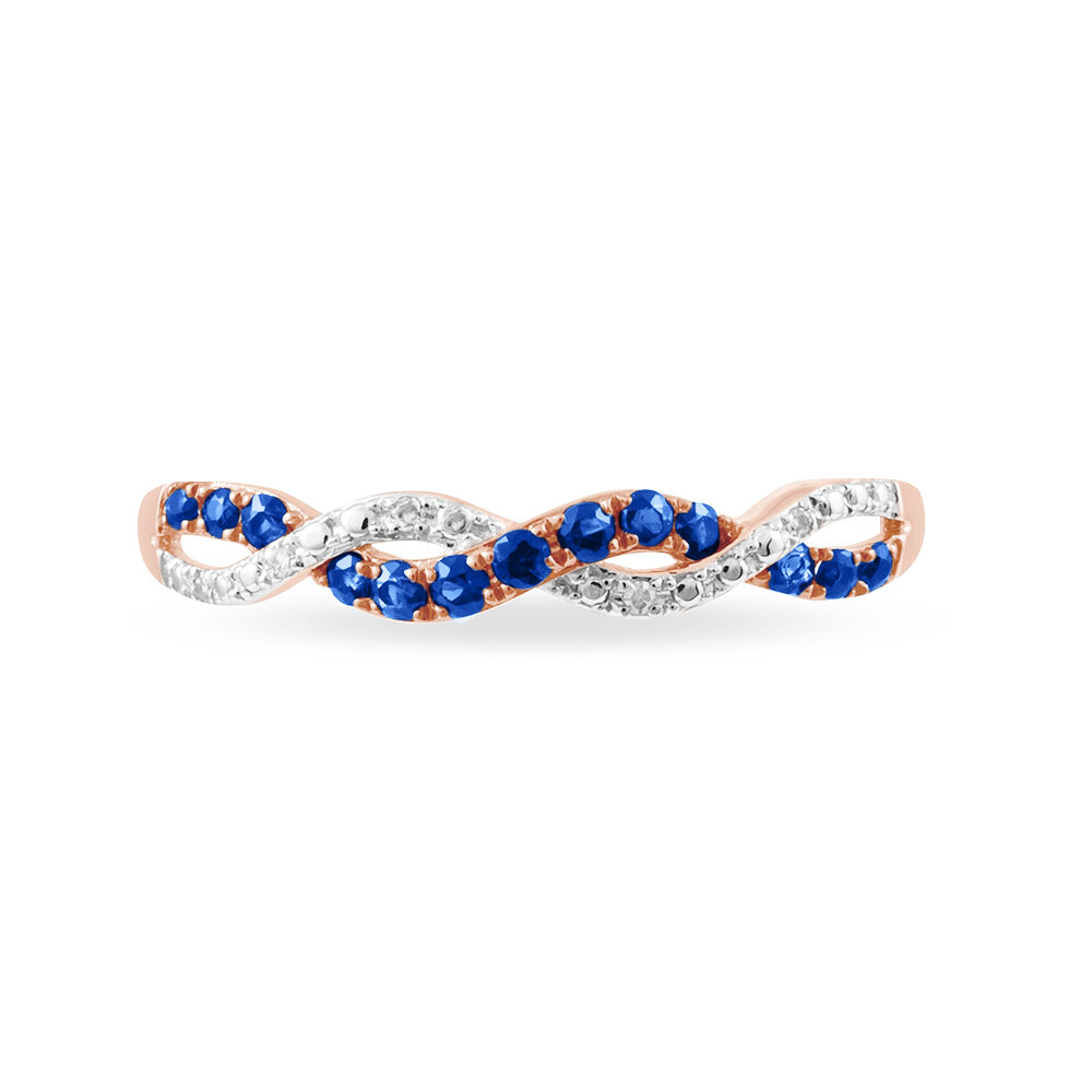 Bague Sofia Or Rose Saphir Et Diamant - Bagues vintage Femme | Marc Orian
