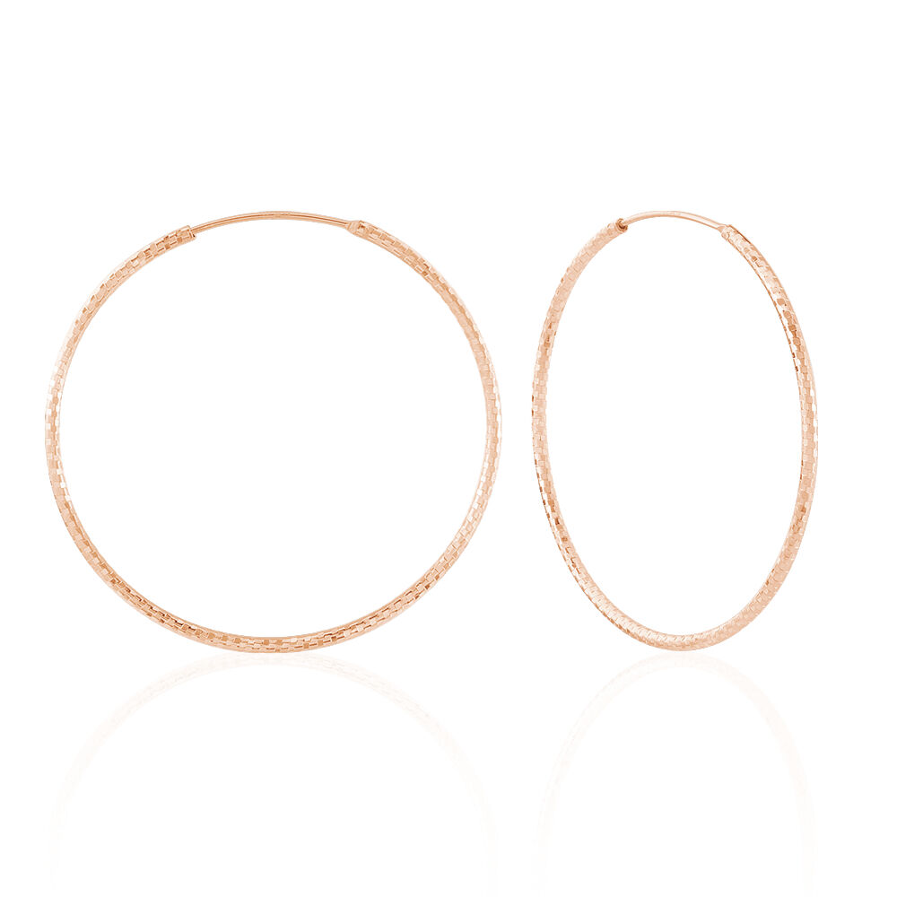 Creoles Argent Rose Agathe - Créoles Femme | Marc Orian