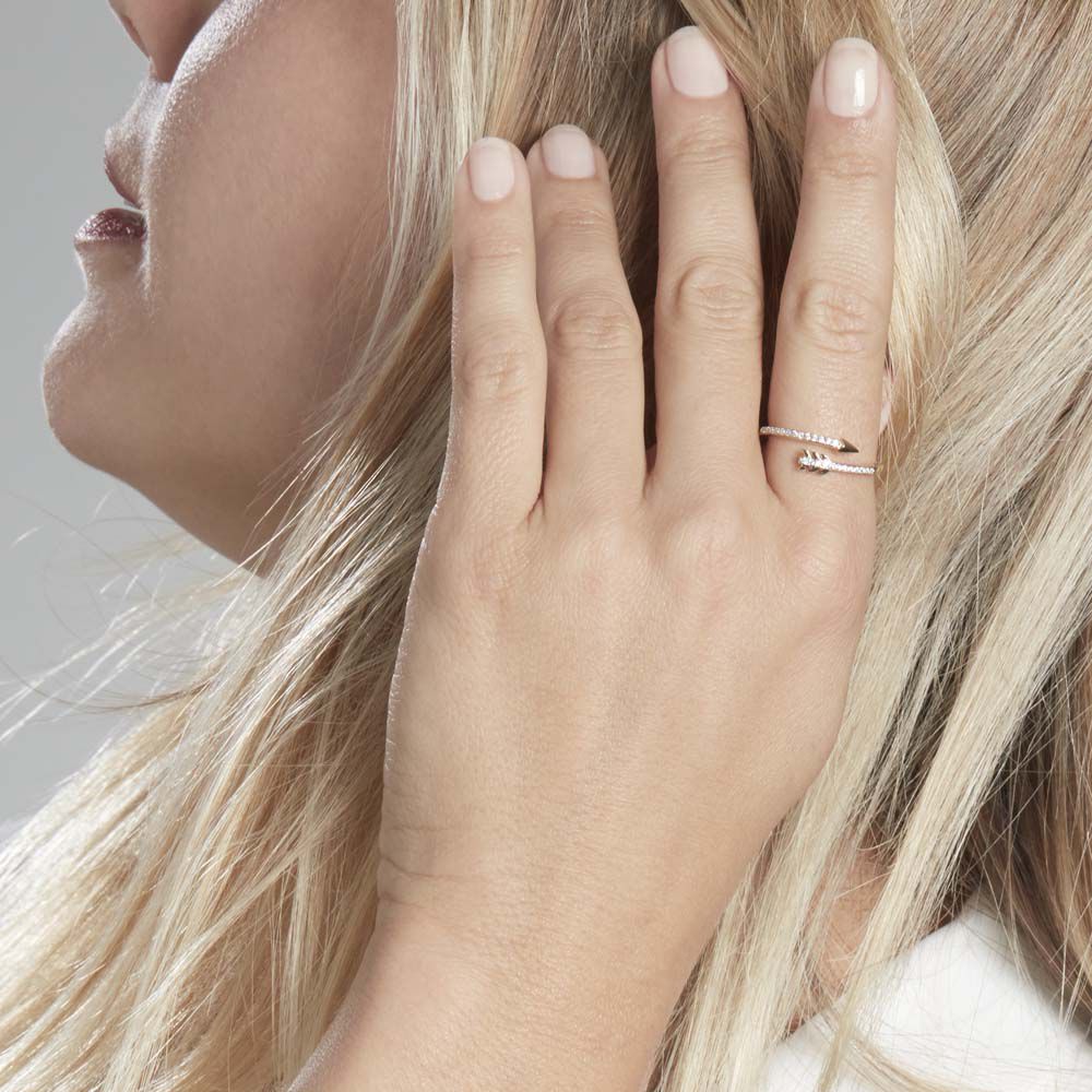 Bague Lidye Plaqué Or Jaune Oxyde De Zirconium - Bagues avec pierre Femme | Marc Orian
