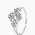 Bague Roseraie Argent Blanc Oxyde De Zirconium - Bijoux fantaisie Femme | Marc Orian