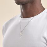 Pendentif Zodiaque Parchemin Argent Blanc - Bijoux personnalis&eacute;s Famille | Marc Orian