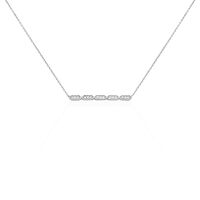 Collier Adali Argent Blanc Oxyde De Zirconium