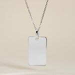 Pendentif Leyel Argent Blanc - Bijoux personnalis&eacute;s Famille | Marc Orian