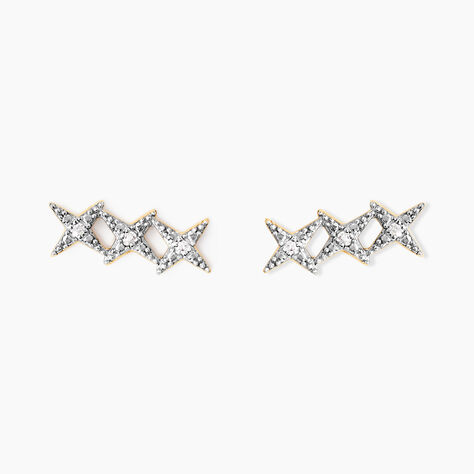 Boucles D'oreilles Puces Starlight Or Jaune Diamant - Boucles d'oreilles pierres précieuses Femme | Marc Orian