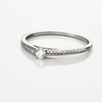 Bague Solitaire Alexandra Or Blanc Diamant - Parures de mariage Femme | Marc Orian