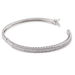Bracelet Jonc Clélya Argent Blanc Oxyde De Zirconium - Bracelets joncs Femme | Marc Orian