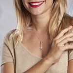 Collier Elorah Argent Blanc Oxyde De Zirconium - Colliers avec pierres Femme | Marc Orian