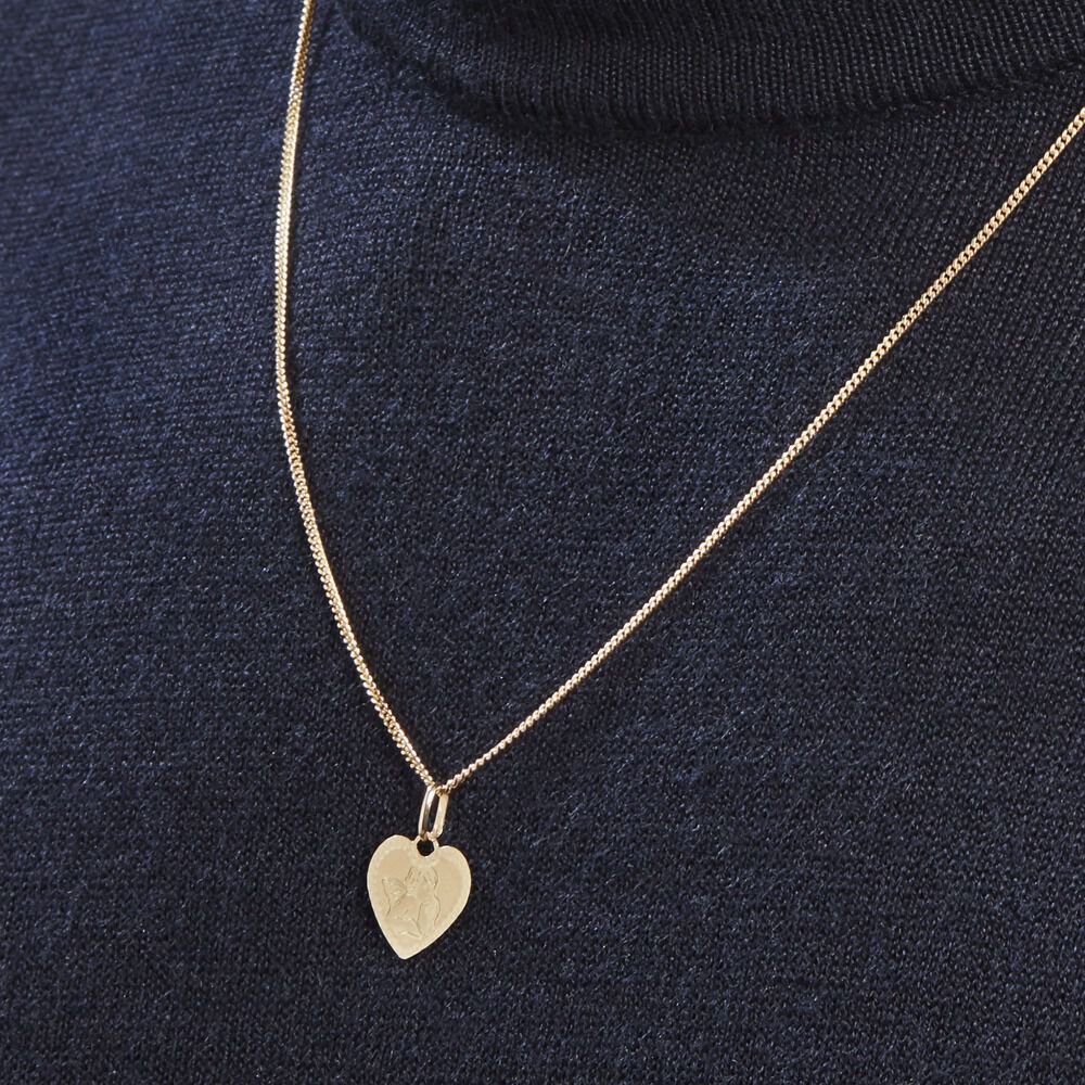 Pendentif Ange Coeur Or Jaune - Bijoux personnalisés Famille | Marc Orian