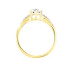 Bague Filipa Or Bicolore Oxyde De Zirconium - Solitaires Femme | Marc Orian