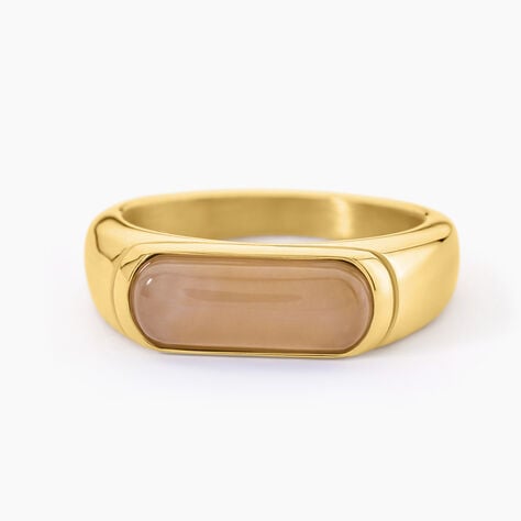 Bague Dannie Acier Jaune Quartz - Bijoux fantaisie Femme | Marc Orian