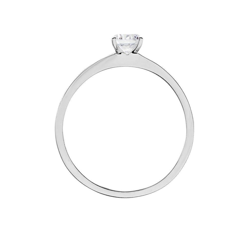 Bague Harem Or Blanc Oxyde - Solitaires Femme | Marc Orian
