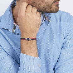Bracelet Agarae Acier Blanc - Bracelets cordons Homme | Marc Orian