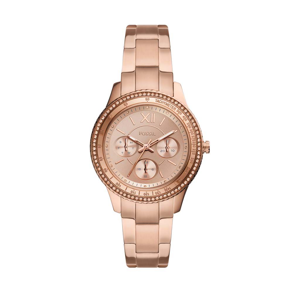 Montre Fossil Stella Sport Doré Rose - Montres classiques Femme | Marc Orian