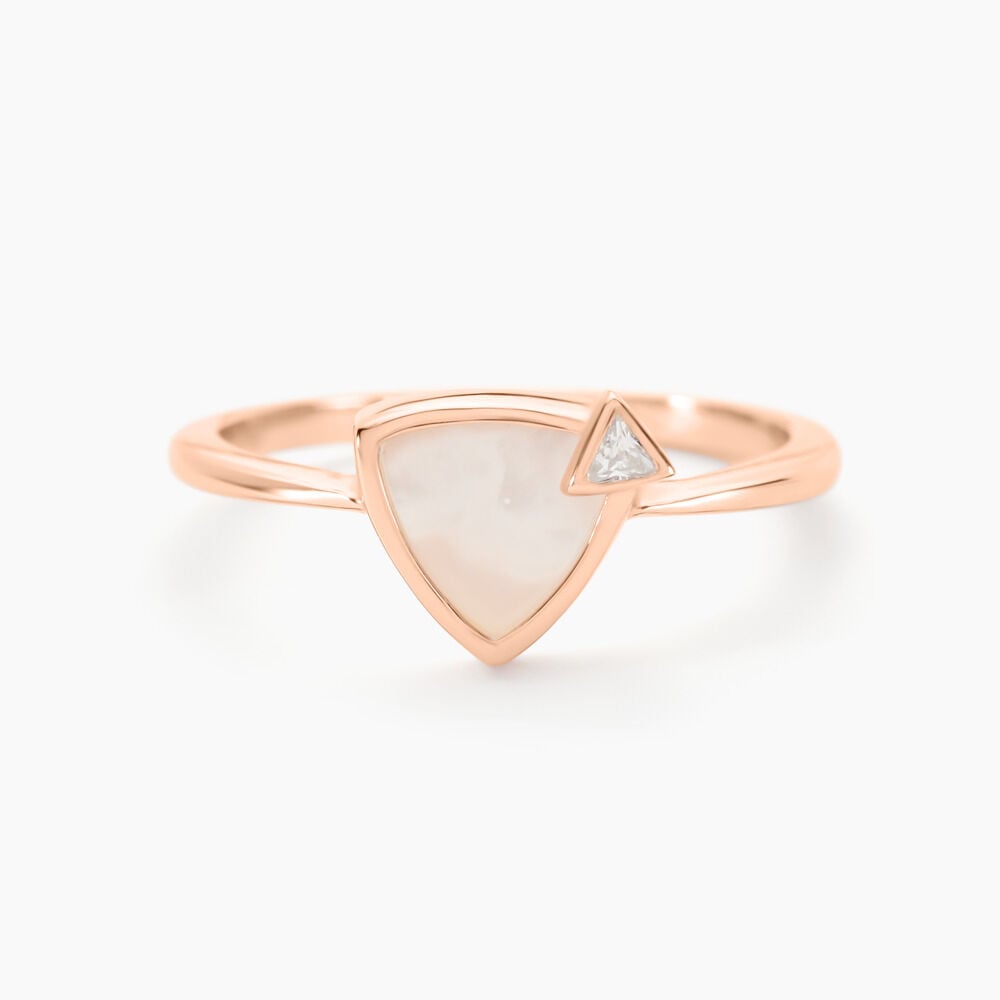 Bague La Muse Argent Rose Nacre Oxyde De Zirconium - Bijoux fantaisie Femme | Marc Orian