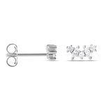 Boucles D'oreilles Puces Argent Eden Oxyde De Zirconium - Puces Femme | Marc Orian