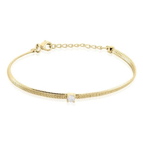 Bracelet Janeka Plaqué Or Jaune Oxyde De Zirconium - Bracelets chaînes Femme | Marc Orian