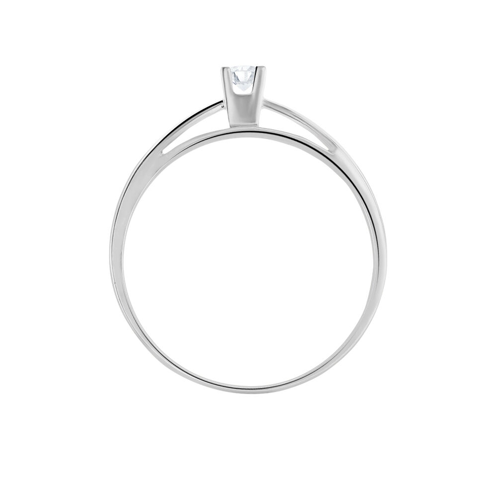 Bague Solitaire Morrigane Or Blanc Diamant - Solitaires Femme | Marc Orian