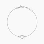 Bracelet Linnea Argent Blanc Oxyde De Zirconium - Bracelets fantaisie Femme | Marc Orian
