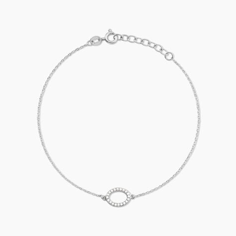 Bracelet Linnea Argent Blanc Oxyde De Zirconium - Bracelets fantaisie Femme | Marc Orian